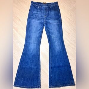Judy Blue High Rise Bell Bottom Jeans Dark Wash Stretch Denim Size 13 Boho